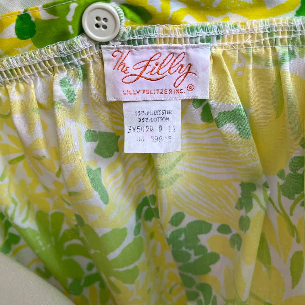 Adorable 1960s Lilly Pulitzer " The Lilly " Ruffled Maxi Dress Vintage Size 12 - Picture 4 of 13